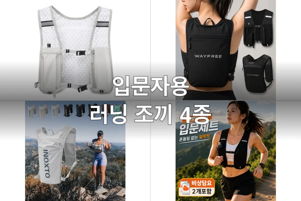 입문자용 러닝 조끼 4종, 직접 써보고 고른 후기